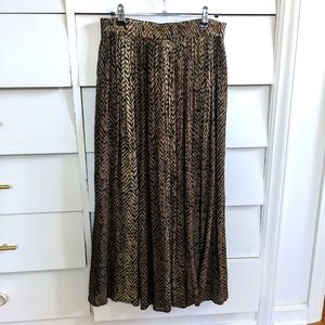 Vtg Tiger Print Maxi Skirt - "One Size" fits Small to Large